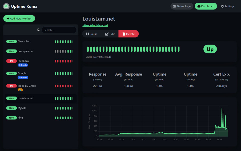 Setting up Uptime Kuma (Plus QDE.com First Impressions)